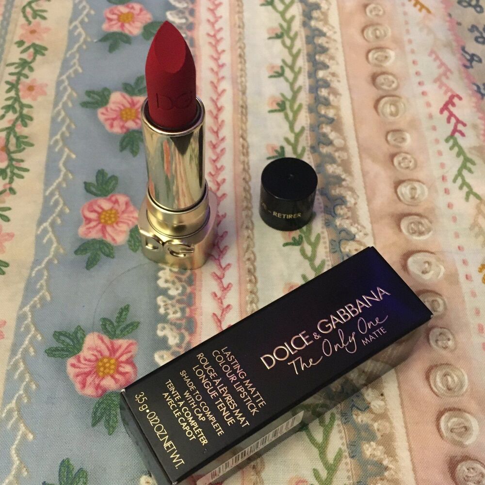 Dolce & Gabbana The Only One Matte Vibrant Red Lipstick NEW makeup cosmetics